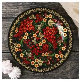 Тарелка десертная «Русская калина», D=20 см