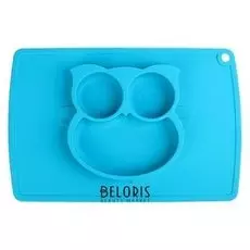 Тарелка детская «Сова», силиконовая, антискользящая