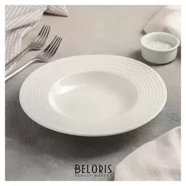 Тарелка для пасты «Белла», 22 см, цвет белый