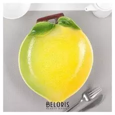 Тарелка «Лимон», 24,5×20×4 см, цвет жёлтый