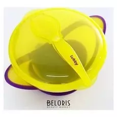 Тарелка на присоске "Классика" с ложкой