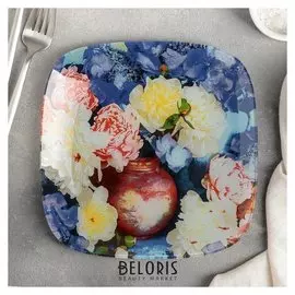 Тарелка обеденная 20 см "Пионы"