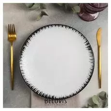 Тарелка обеденная Black, D=25 см