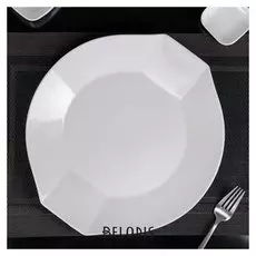 Тарелка обеденная «Бланш», 31×29×2 см, цвет белый