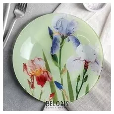 Тарелка обеденная «Ирисы», D=23 см