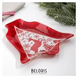 Тарелка "Олень", 17 х 18 см