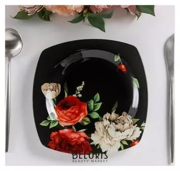 Тарелка "Пионы", 20 см