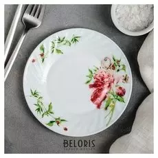 Тарелка пирожковая 15 см "Бархатная роза"