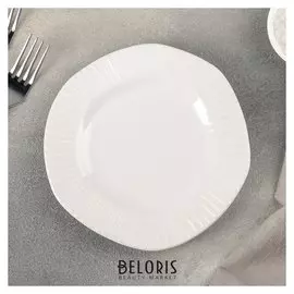 Тарелка пирожковая "Антик" 16,5х2 см, цвет белый