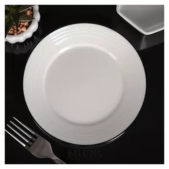 Тарелка пирожковая «Морской бриз», 15 см, цвет белый