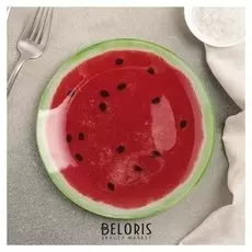 Тарелка пирожковая «Сладкий арбуз», 18х1,6 см