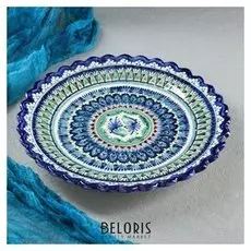 Тарелка плоская, рифленая 25 см