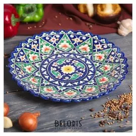 Тарелка плоская рифленая 25см