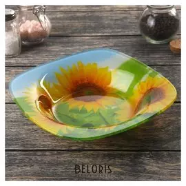 Тарелка суповая «Подсолнухи», 500 мл, D=20 см