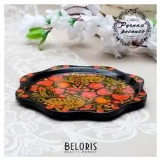 Тарелка «Ягодка», D=17 см, хохлома