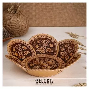 Тарелка "Земляничка", 6 лепестков