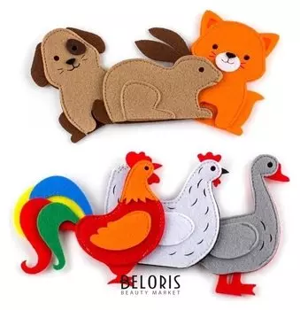 Театр пальчиковый Домашние обитатели 2