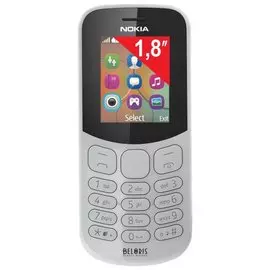 Телефон мобильный Nokia 130 Ds, Ta-1017, 2 Sim, 1,8", Microsd, 0,3 мп, серый