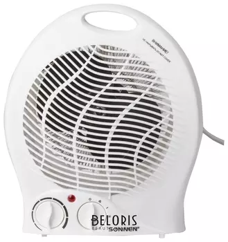 Тепловентилятор SONNEN F-200, 1000/2000 Вт, 2 режима работы, белый