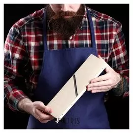 Терка для корейской моркови, 12 см, нержавеющая сталь, массив бука