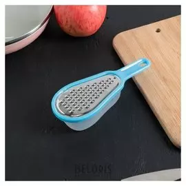 Терка с лотком для детского питания «Груша», мелкая, 16 см