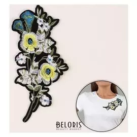 Термоаппликация «Цветы», 17 × 8 см