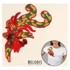 Термоаппликация «Жар-птица», с пайетками, 24 × 15 см