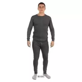 Термобелье мужское «Сибирь», размер 56-58, цвет серый