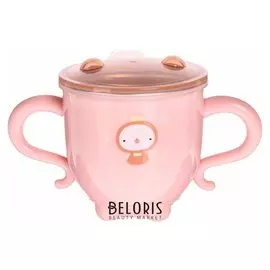 Термокружка детская «Цыплёнок», с крышкой, 200 мл, цвет розовый