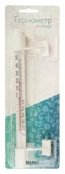 Термометр оконный стеклянный "Липучка" в блистере (-50 +50)