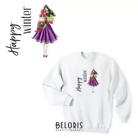 Термонаклейка для декорирования текстильных изделий Hello Winter, 15 х 15 см