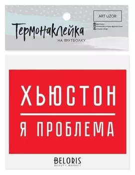 Термонаклейка для текстиля «Я проблема», 15.5 × 11 см