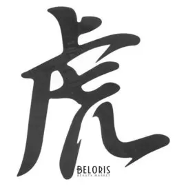 Термонаклейка иероглиф тигр 16*17,5 см, набор 10 штук