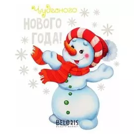 Термонаклейка "Снеговик", в наборе 10 штук