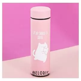 Термос «Хорошего дня», 500 мл, время сохранения тепла 4 ч, покрытие софт-тач