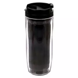 Термостакан под полиграфическую вставку, чёрный, 350 мл