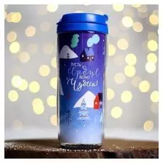 Термостакан «Пусть сердце верит в чудеса», 350 мл