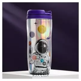Термостакан с голографической вставкой «Покоритель вселенной», 350 мл