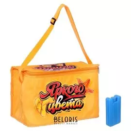 Термосумка с аккумулятором холода «Сочного лета" с элементами холода», 12 л