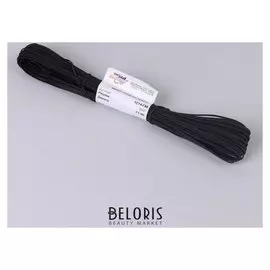 Тесьма отделочная «Сутаж», 2,5 мм, 20 ± 1 м, цвет тёмно-серый