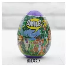 Тесто для лепки «Африканские животные», 2 цвета по 20 г, формы, наклейка, пазл