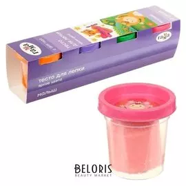 Тесто для лепки "Малыш", 4 цвета * 60г, яркие цвета