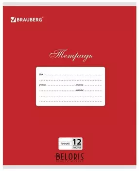 Тетрадь в линейку 12 листов