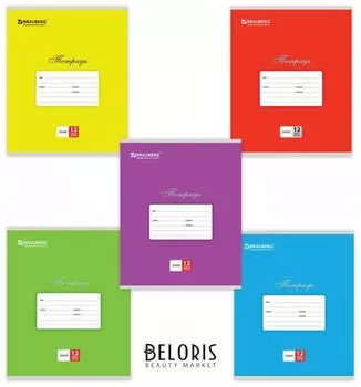 Тетрадь в линейку 12 листов