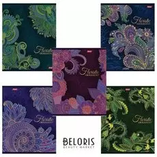 Тетрадь 48 л. клетка Floristic Ornament