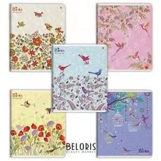 Тетрадь 48 л. клетка "Праздник птички"