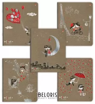 Тетрадь 48 л. клетка "Романтика"