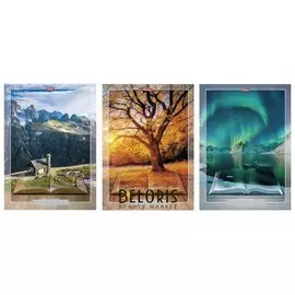 Тетрадь 80 л. клетка "Книга странствий"