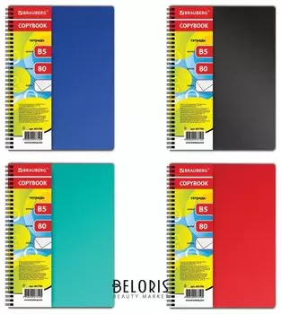 Тетрадь 80 л. клетка "Офис"