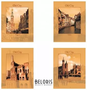 Тетрадь 96 л. клетка Города